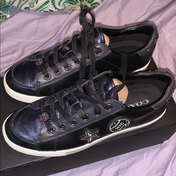 Coach Porter Black/Midnight Navy Sneaker - Picture 2 of 5